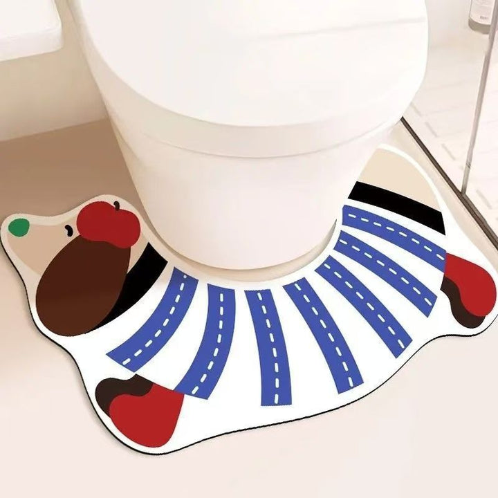 Dog Shaped Bathroom Mat