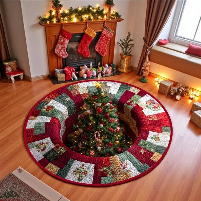Christmas Patchwork Area Rug