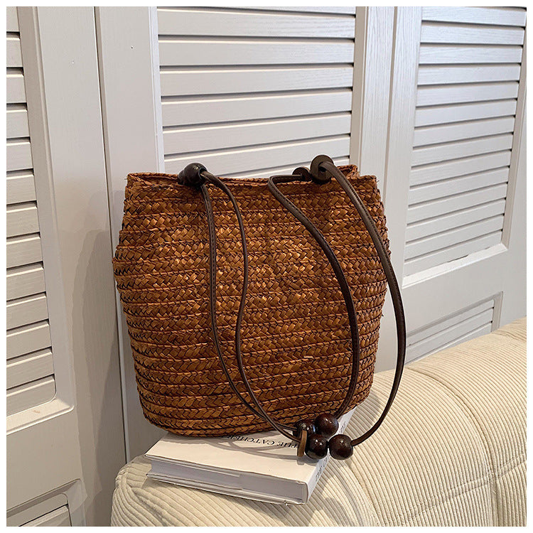 Elegant Braided Bag with Leather Details Kalsten