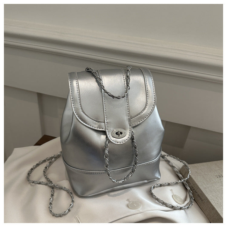 Elegant Chain-Detail Backpack