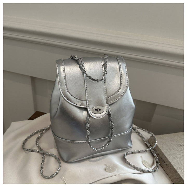 Elegant Chain-Detail Backpack