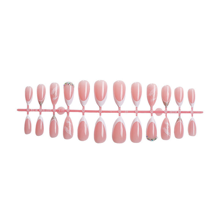 Elegant French Tip Press-On Nails