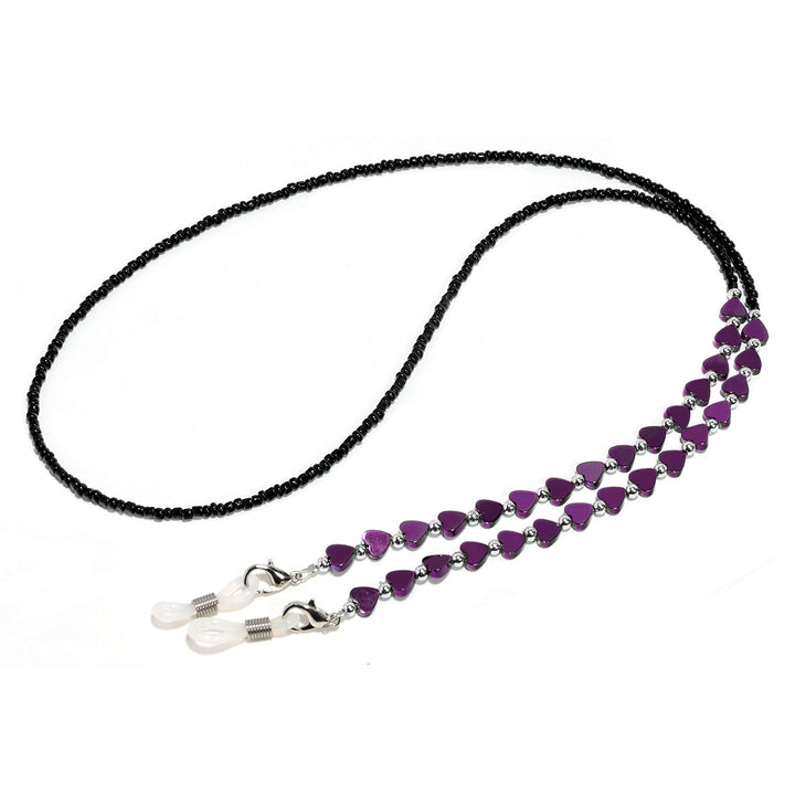 Heart-Shaped Beaded Eyewear Chain Kalsten