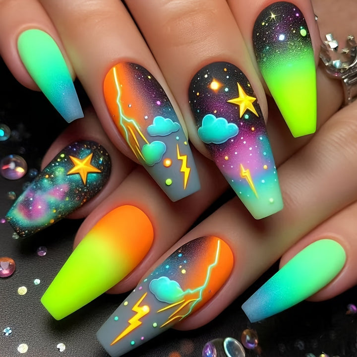 Cosmic Adventure Nail Art Kalsten