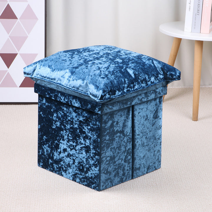 Plush Square Storage Stool Kalsten