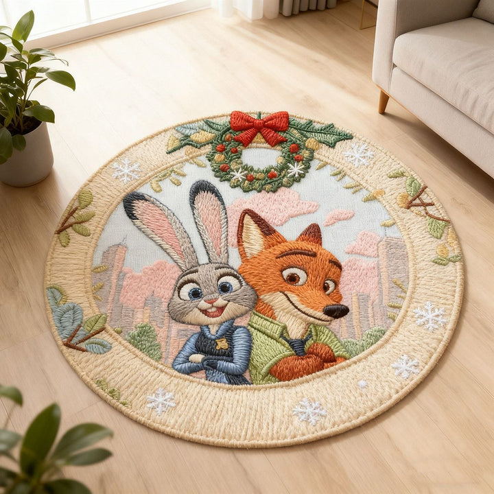 Playful Animated Character Area Rug