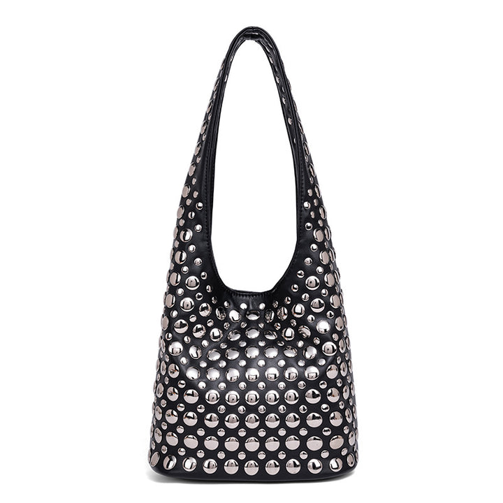 Studded Leather Shoulder Bag Kalsten