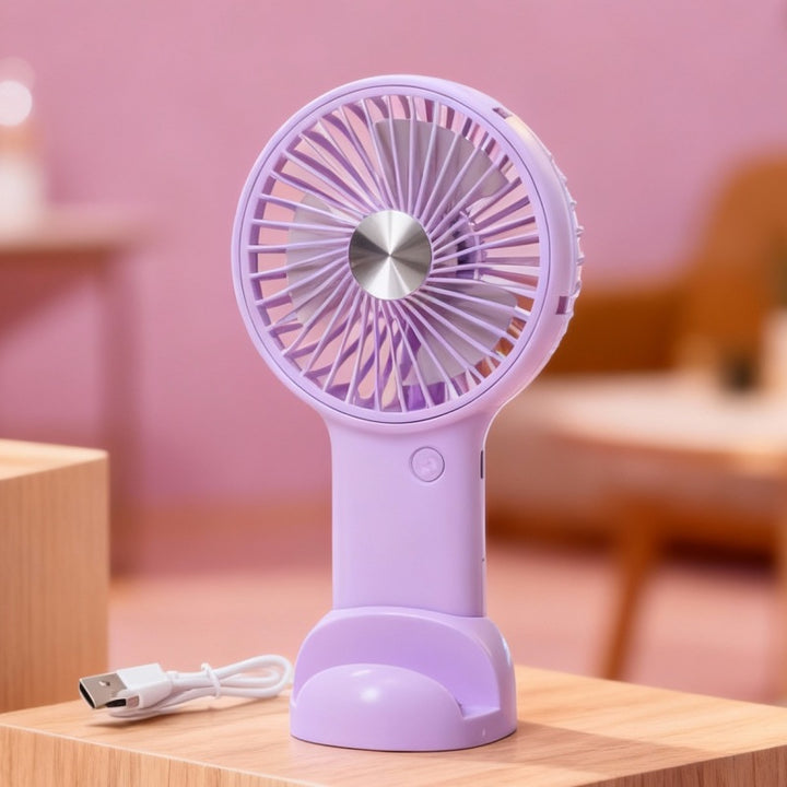 Women's portable handheld fan with variable speed control and ergonomic design Kalsten