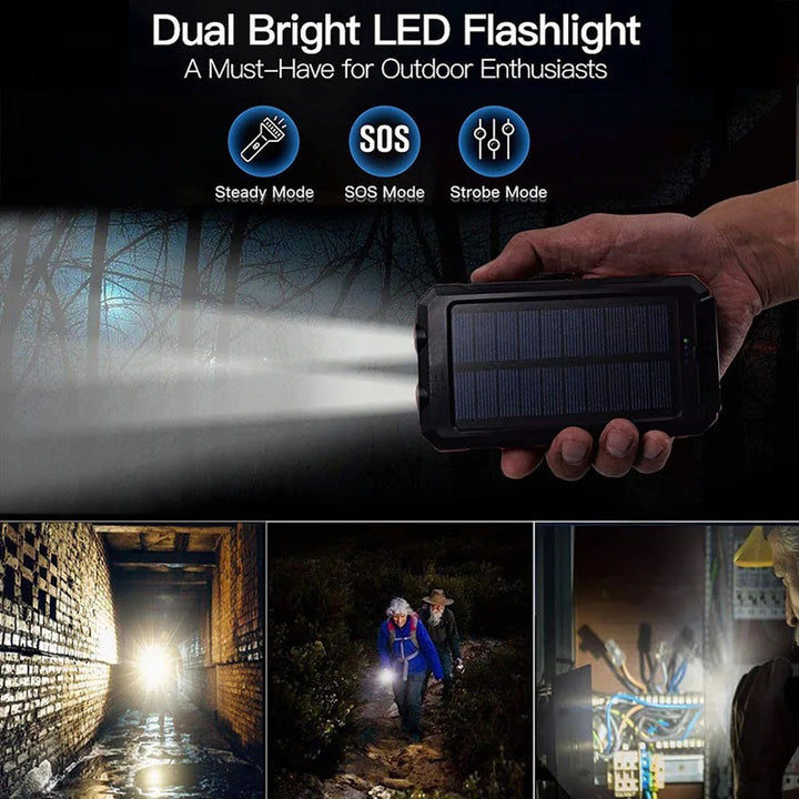 Solar-powered power bank with robust design and integrated fast charging function Kalsten