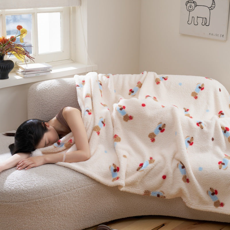 Women's Cozy Fleece Throw Blanket