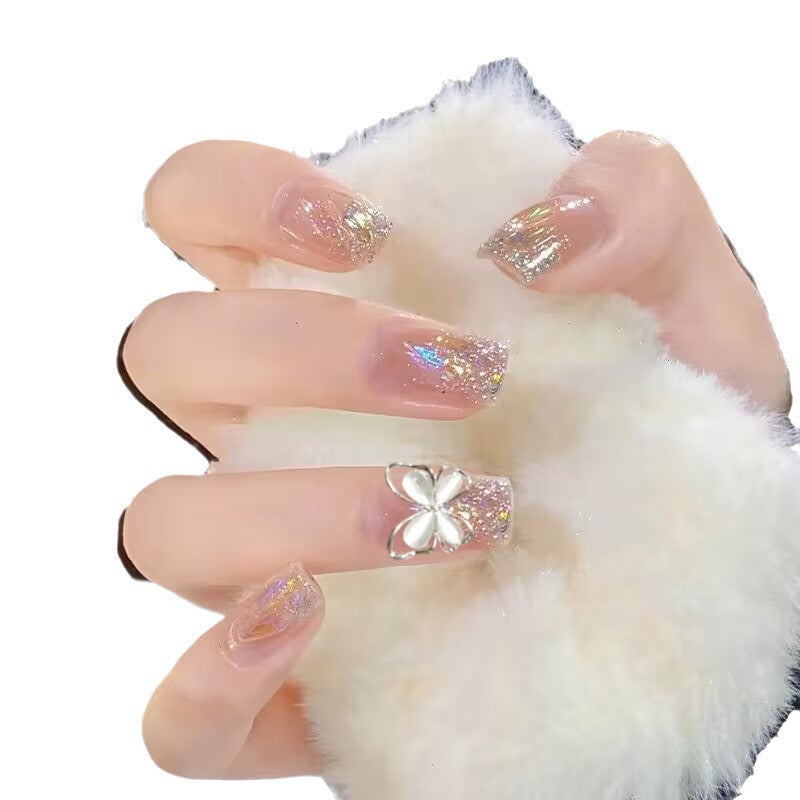 Decorative Floral Press-On Nail Art Set Kalsten