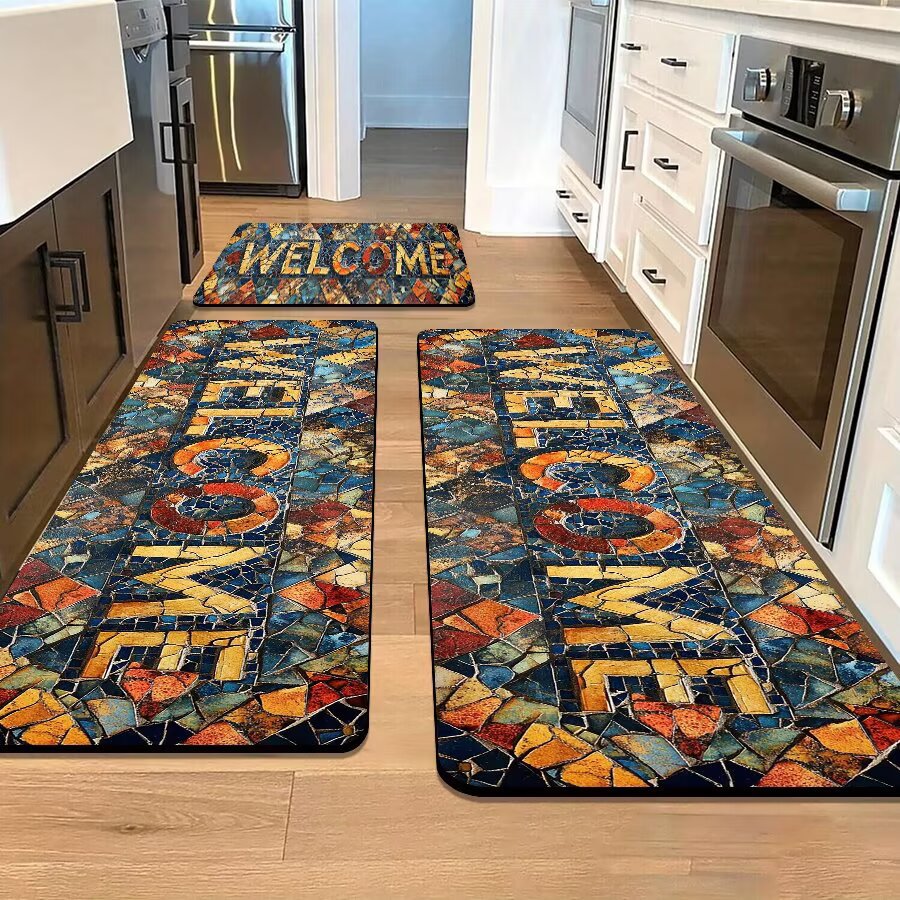 Stone-Inspired Decorative Area Mat Kalsten