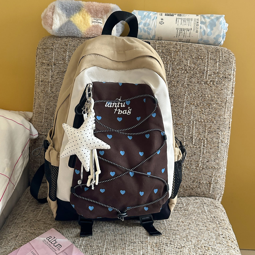 Cute Star-Embellished Casual Backpack Kalsten