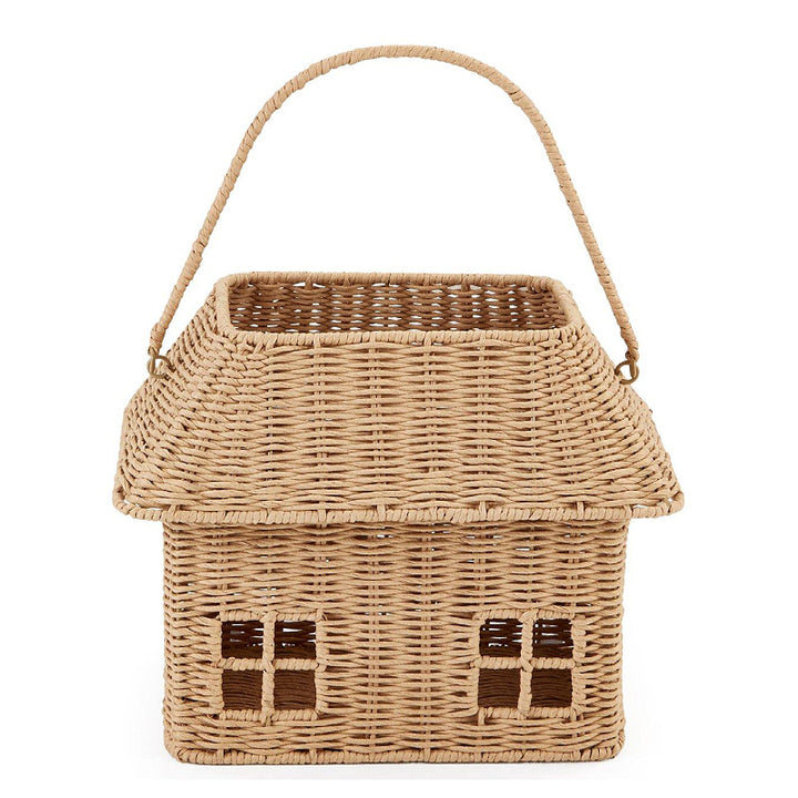 Playful storage basket in the shape of a house Kalsten