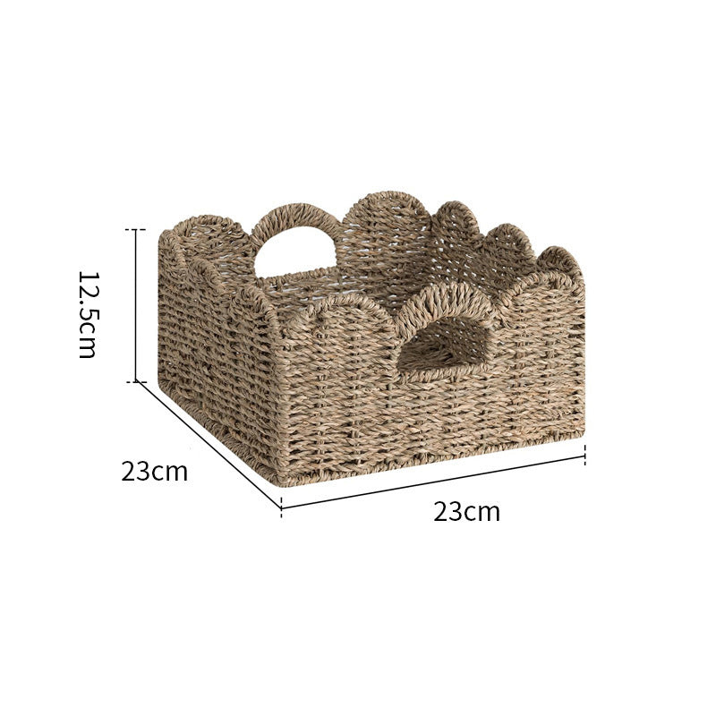 Rustic storage basket Kalsten