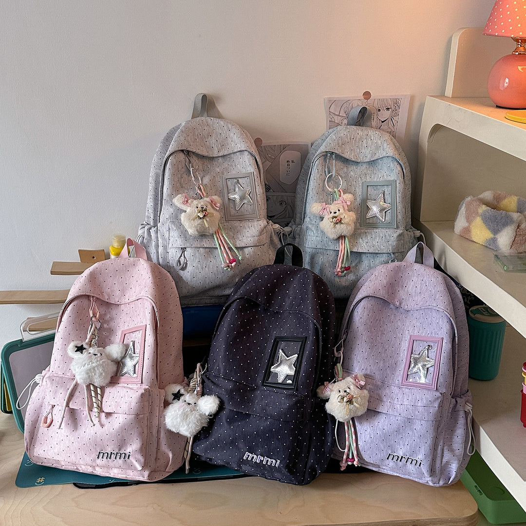 Stylish Dot-Patterned Backpack Kalsten
