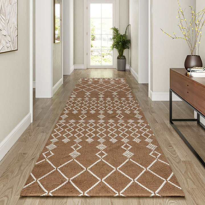 Geometric Patterned Indoor Runner Mat