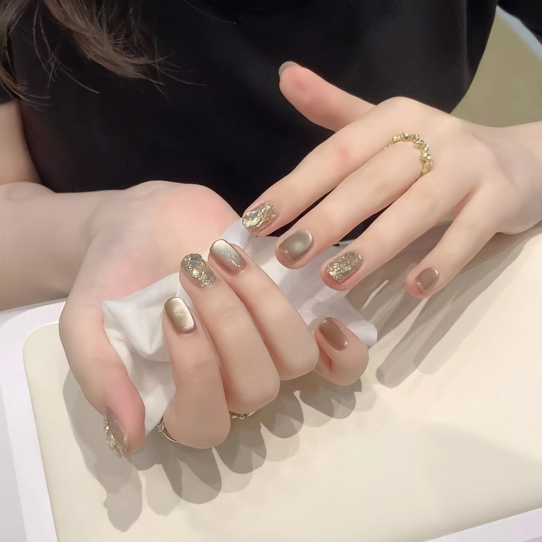 Glitter Accented Nail Art
