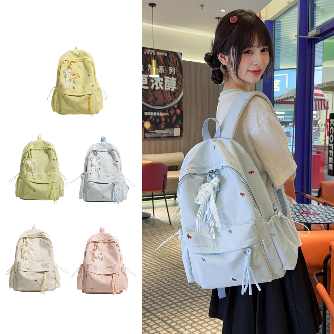Stylish Floral-Embellished Backpack Kalsten
