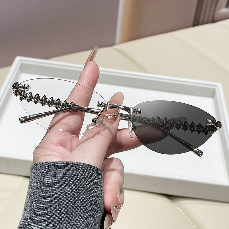 Women's fashionable glasses with elegant golden frame Kalsten