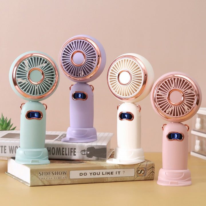 Unisex Portable Mini Hand Fan with Digital Control Kalsten