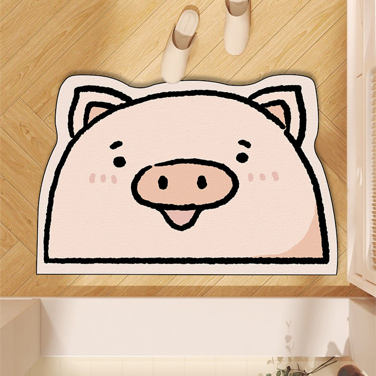 Whale-Shaped Decorative Area Mat