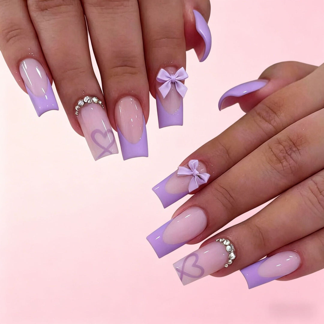 Stylish Long-Lasting Press-On Nail Set