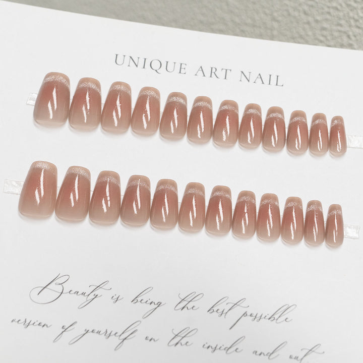 Elegant French Tip Press-On Nails  1791110310