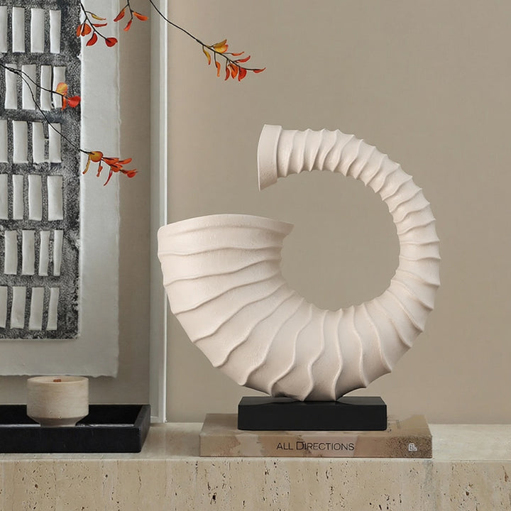Artisanal Decorative Spiral Sculpture