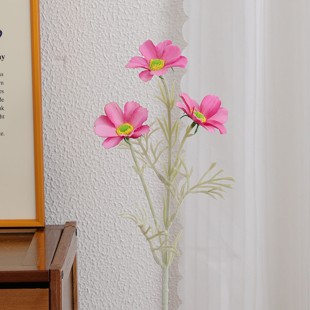 Elegant artificial flower bouquet with intricately detailed blooms