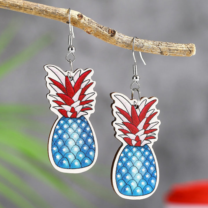 Women's eye-catching statement earrings can shape with flag motif Kalsten