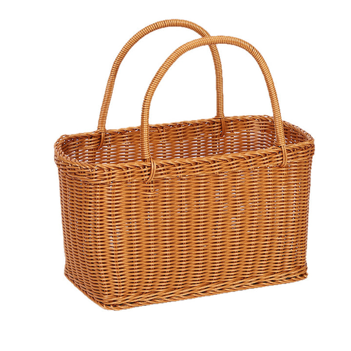 Elegant Woven Picnic Basket Kalsten