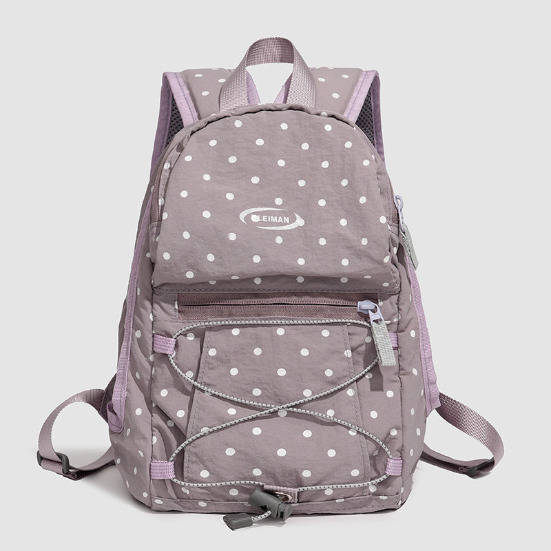 Trendy Polka Dot Casual Backpack Kalsten