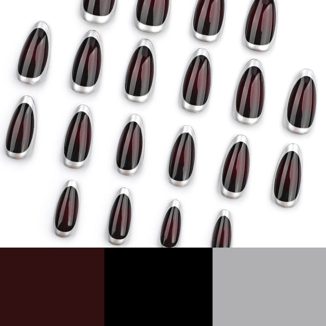 Stylish stiletto nails with elegant shine Kalsten