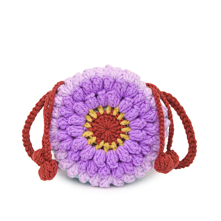 Cute Crochet Floral Mini Bag
