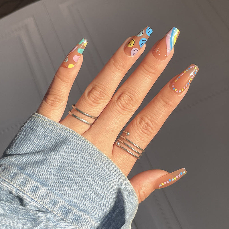 Artistic Abstract Pattern Press-On Nails Kalsten