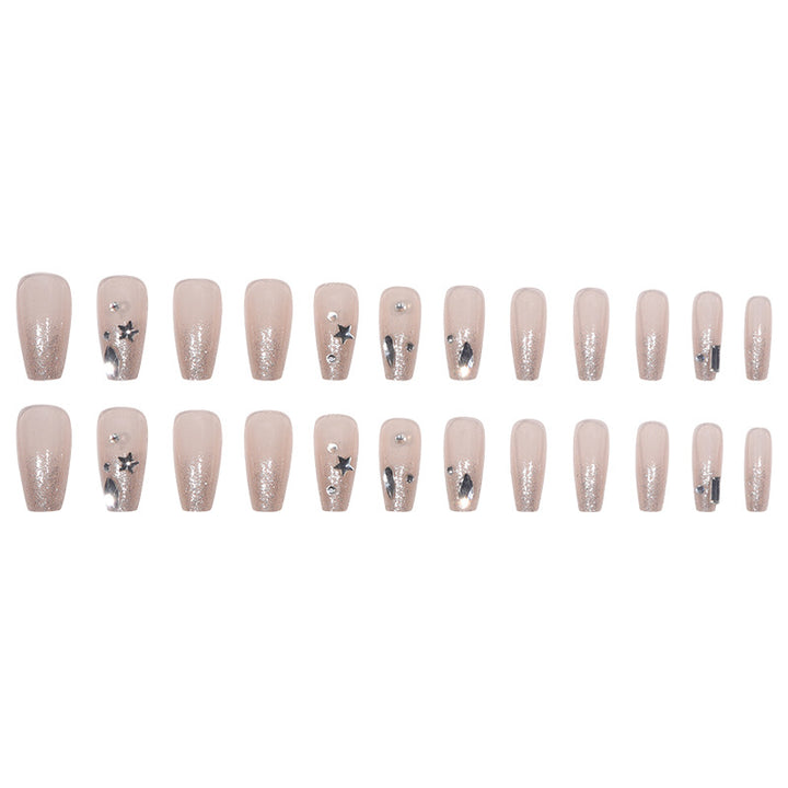 Elegant Glittered Stiletto Press-On Nails Kalsten