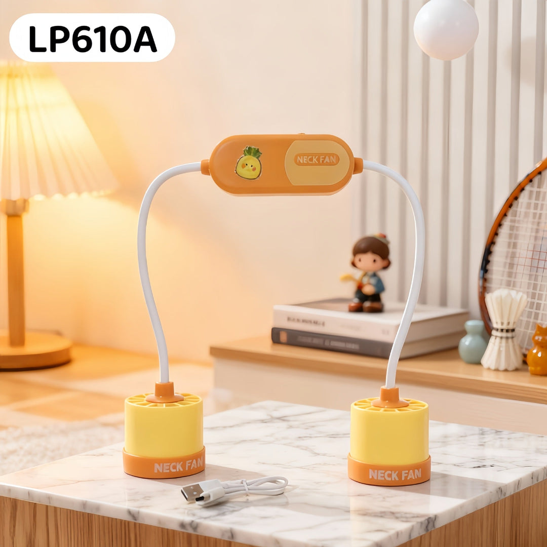 Ladies Portable Neck Fan with Flexible Hose Design Kalsten
