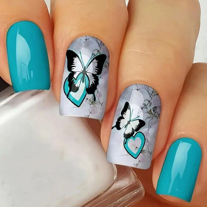 Artistic Butterfly Nail Art Design Kalsten