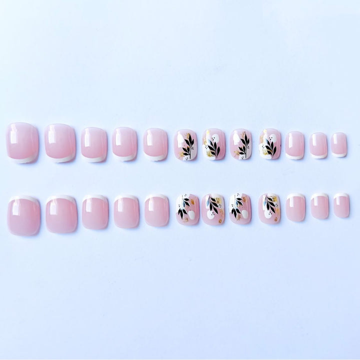 Artistic Nail Art Kit with Botanical Designs