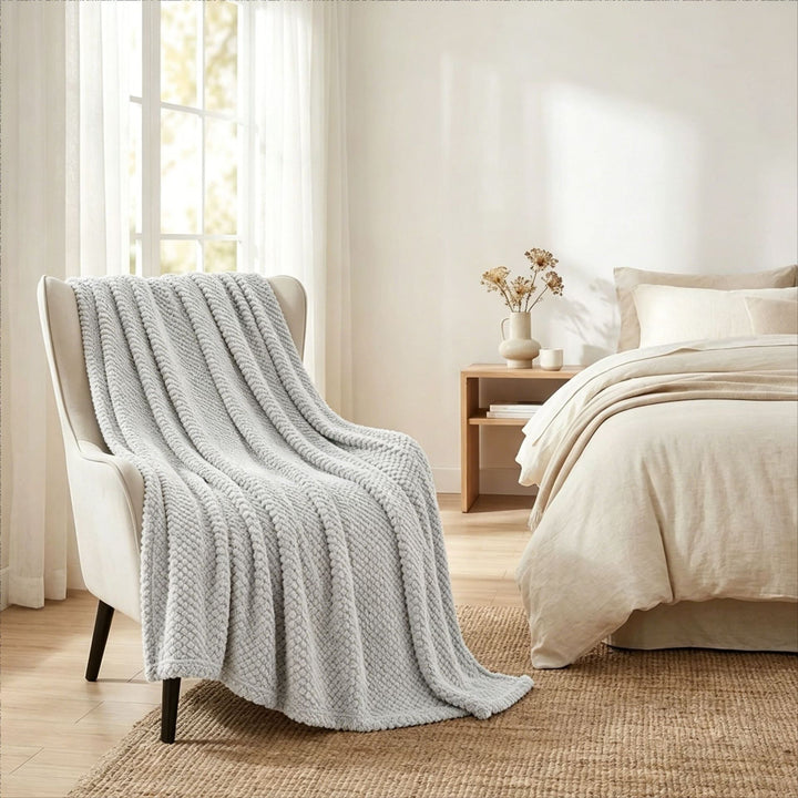 Chunky Knit Throw Blanket