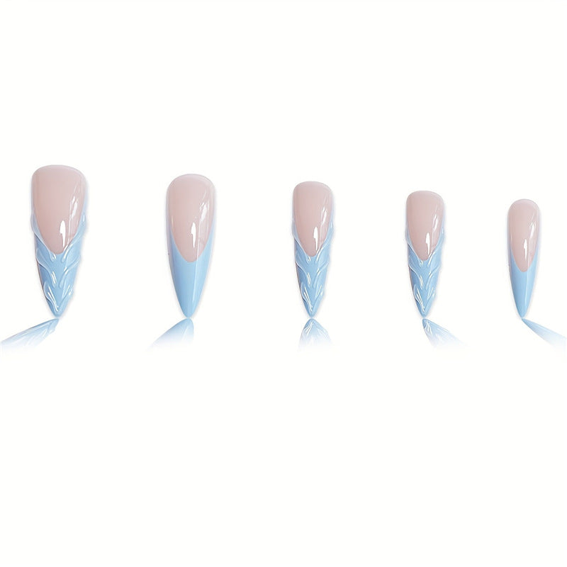 Artistic Floral Design Press-On Nails Kalsten