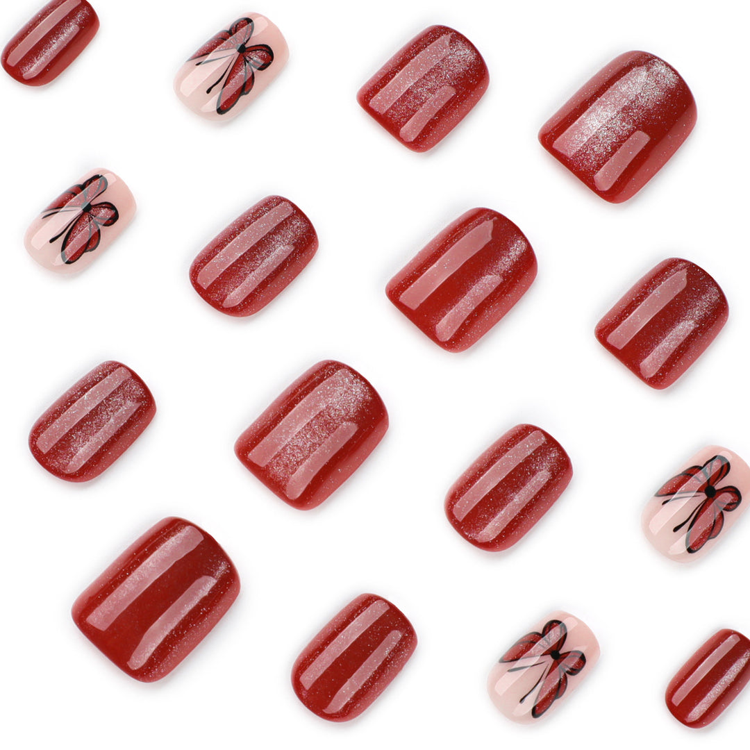 Artistic nail design with butterfly motifs Kalsten