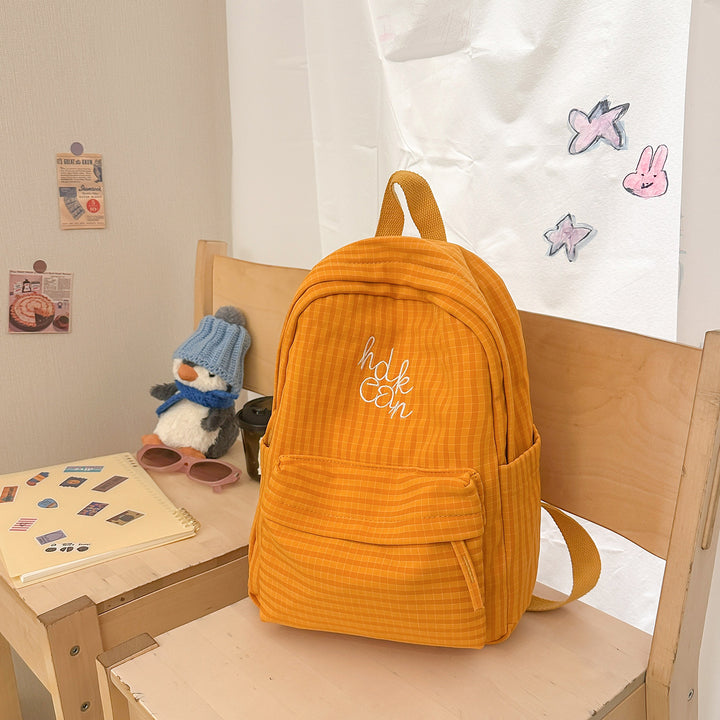 Casual Checked Patterned Backpack Kalsten