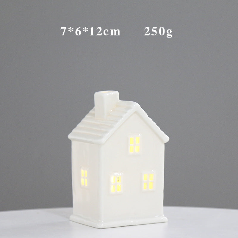 Decorative Ceramic House Lantern Kalsten 1790310210