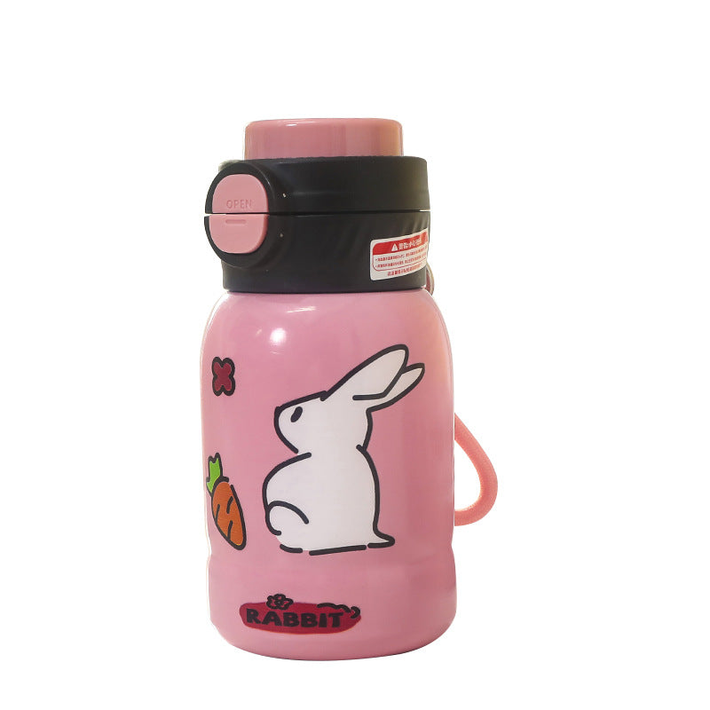 Women's insulated drinking bottle with practical drinking mechanism and playful design Kalsten