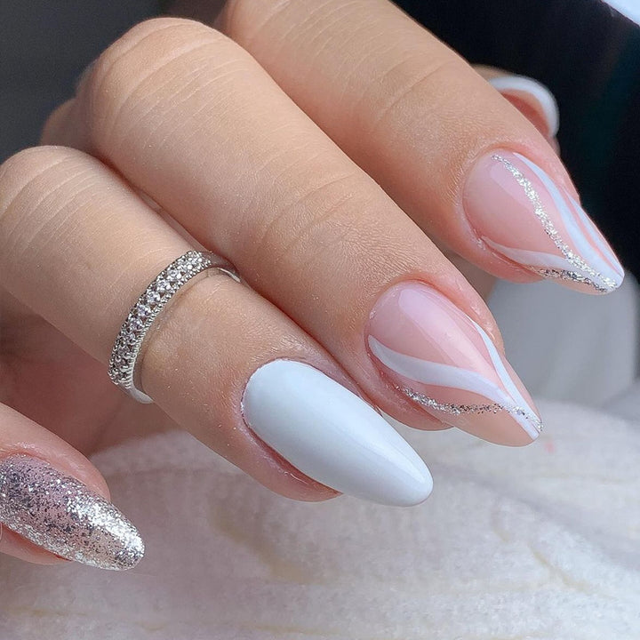 Elegant Geometric Design Press-On Nails Kalsten