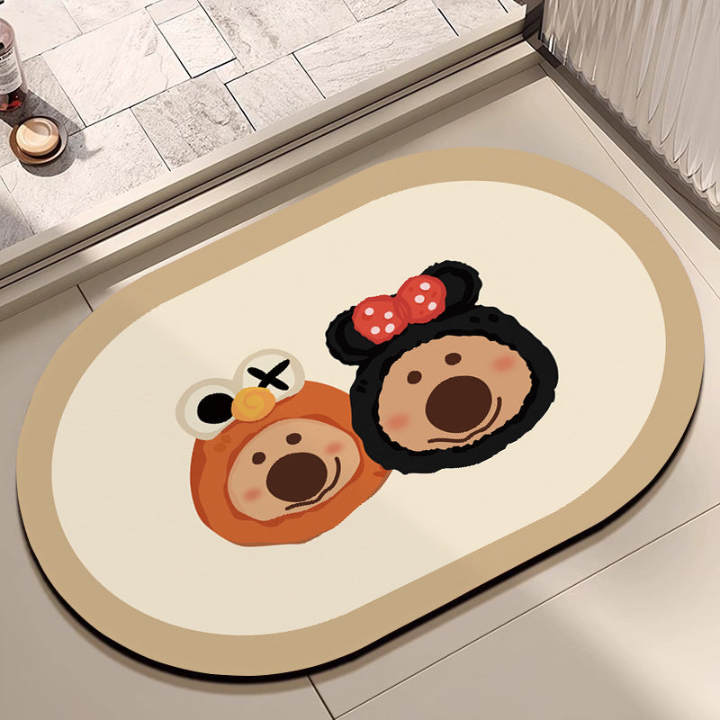 Cute Cartoon Dog Bath Mat Kalsten