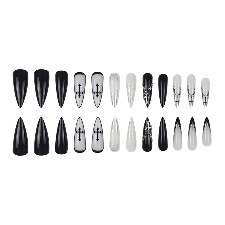 Artistic Gothic Stiletto Press-On Nails Kalsten