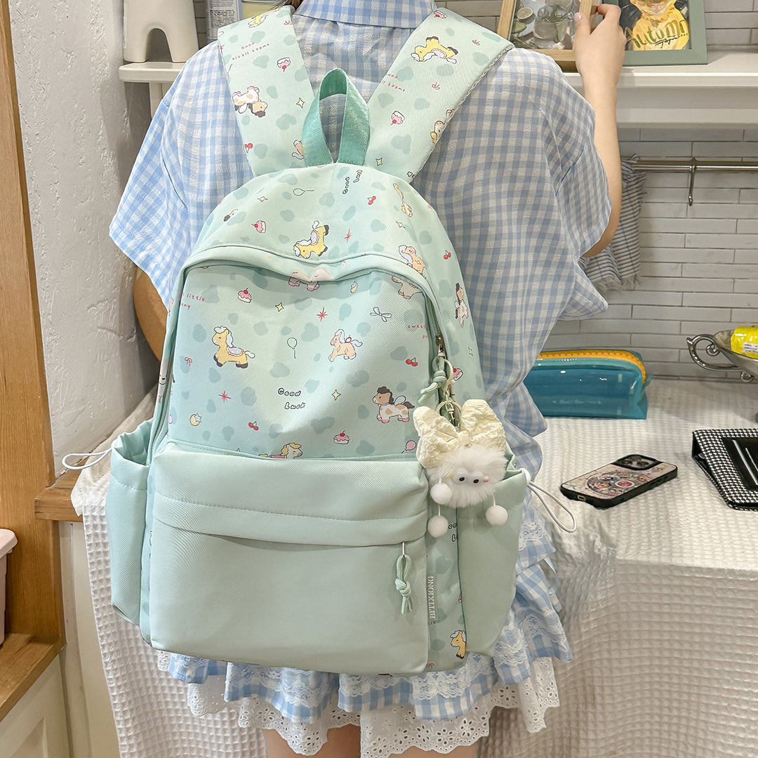 Cute Character Print Backpack Kalsten 1791205506